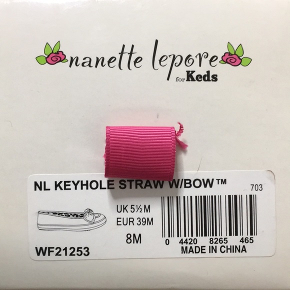 Nanette Lepore for Keds keyhole straw w/bow slides - Picture 4 of 4